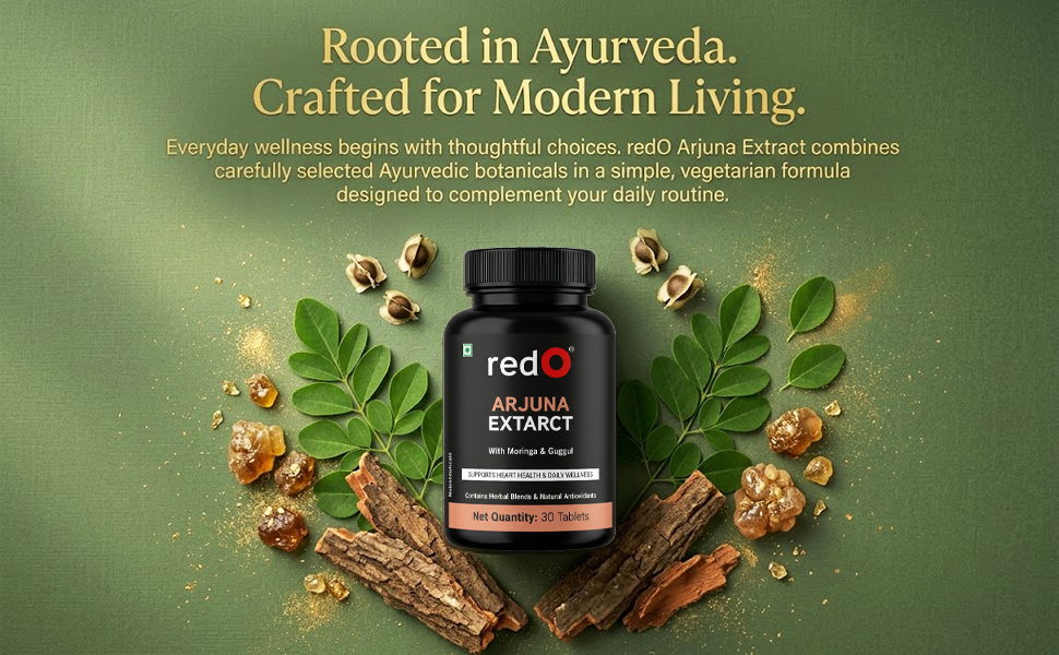redO Arjuna 300mg Moringa Guggul Herbal Blend 30 Tablets