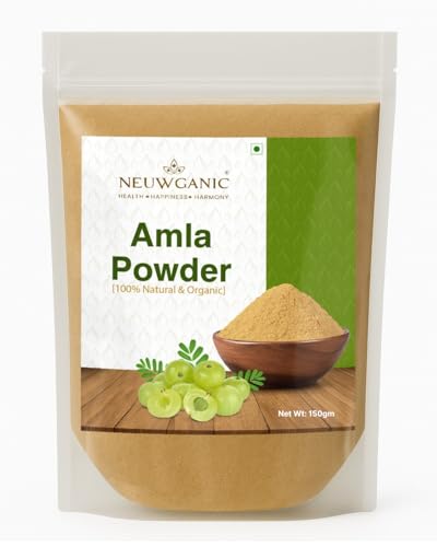 Organic Amla Powder (150gm) | Hair Growth & Dandruff Care | Pure Indian Gooseberry for Glowing Skin | 100% Natural Dried
