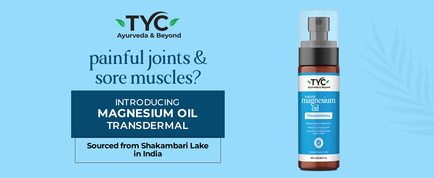 TYC-Trust Your Choice Natural Magnesium Oil Mist Spray, Muscle Relaxant, Reduces Fatigue, Relieves Foot Tension, Helps in Better Sleep, For Men and Women (100 ml Pack of 1)