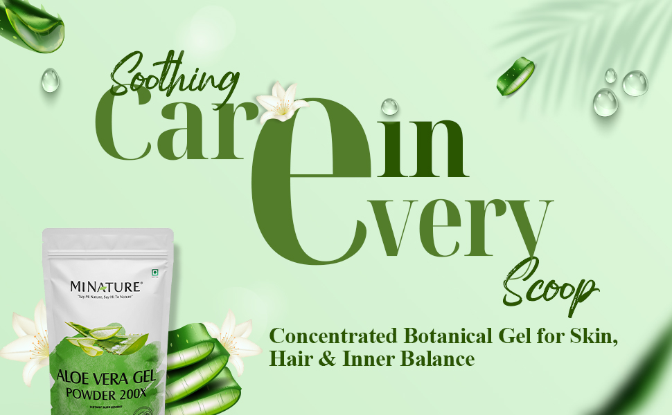 Mi Nature Aloe Vera Gel Powder 200X 100g (3.5oz)