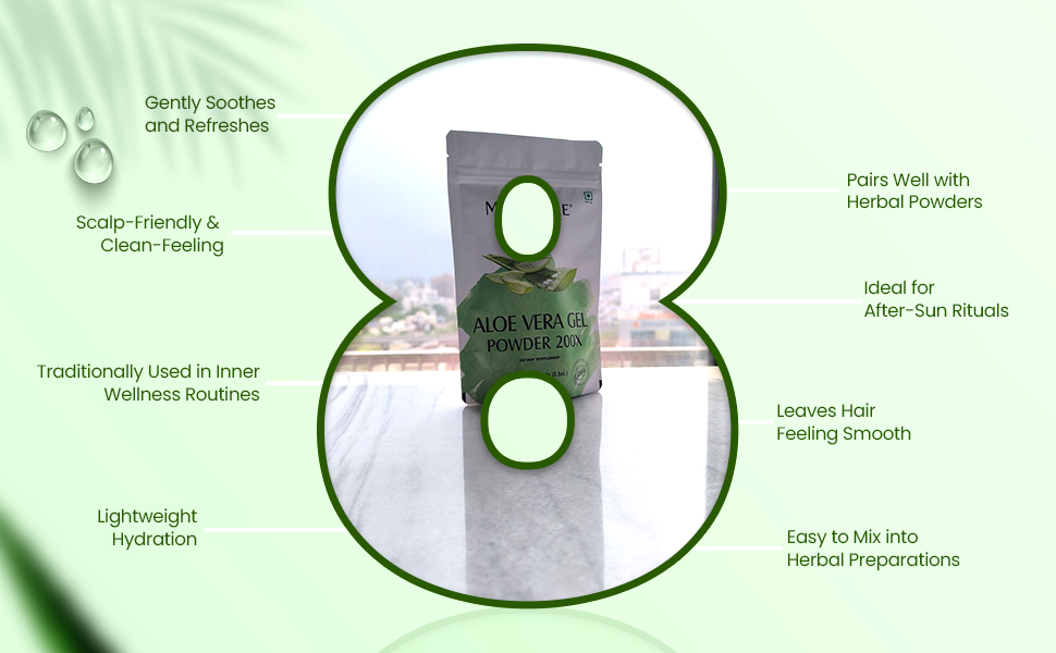 Mi Nature Aloe Vera Gel Powder 200X 100g (3.5oz)