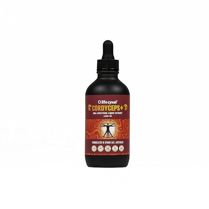 Life Cykel Reishi Mushroom Extract |Full Spectrum Liquid Extract| Premium Dual Extract | Worlds Most Trusted Mushroom Supplements|100% Vegan | Relaxation | Calm | Sleep | 60 mL