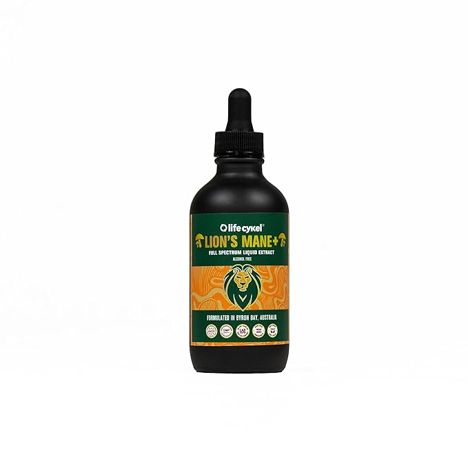 Life Cykel Reishi Mushroom Extract |Full Spectrum Liquid Extract| Premium Dual Extract | Worlds Most Trusted Mushroom Supplements|100% Vegan | Relaxation | Calm | Sleep | 60 mL