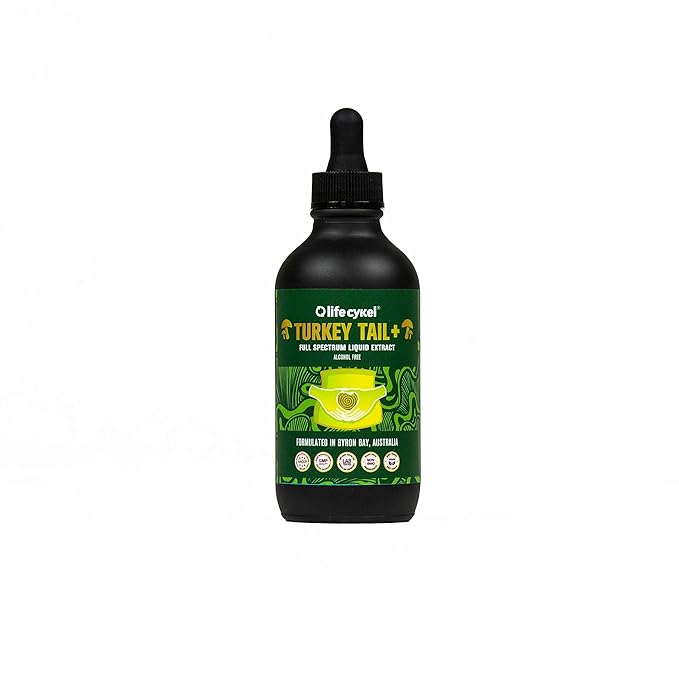 Life Cykel Reishi Mushroom Extract |Full Spectrum Liquid Extract| Premium Dual Extract | Worlds Most Trusted Mushroom Supplements|100% Vegan | Relaxation | Calm | Sleep | 60 mL