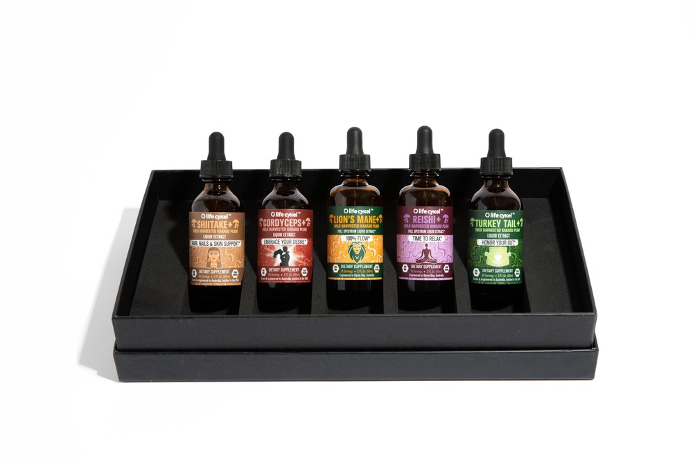 Life Cykel Reishi Mushroom Extract |Full Spectrum Liquid Extract| Premium Dual Extract | Worlds Most Trusted Mushroom Supplements|100% Vegan | Relaxation | Calm | Sleep | 60 mL