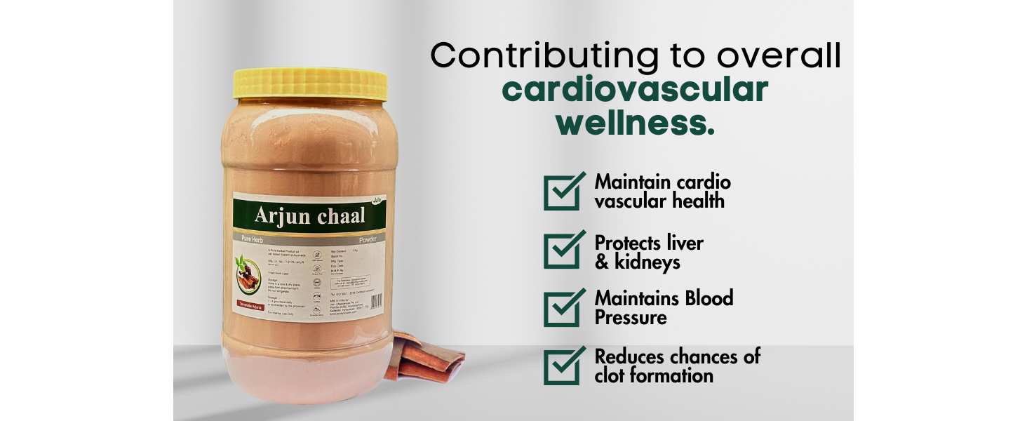 Jain Arjun Ki Chaal Power 1Kg | Arjuna Powder | Supports Heart Health | Natural & Preservatives Free