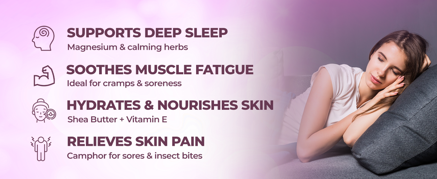 HealthAid Magnesium 10% Chloride Sleep Body Lotion – 100ml | Fast Absorbing Topical Magnesium Chloride | Deep Relaxation, Better Sleep, Muscle Recovery, Cramps Relief |Non-Greasy|
