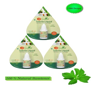 So Sweet Stevia Liquid – Pack of 2, 800 Drops, 100% Natural Sweetener for Weight Management, Sugar-Free, Zero Calorie, Diabetic & Keto Friendly, Convenient for Beverages & Baking