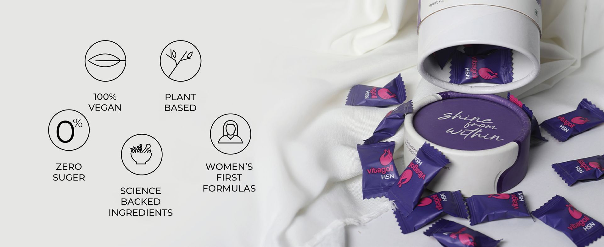 Biotin Hair, Nail & Skin Gummies | Grape Flavour | 30 Days Pack