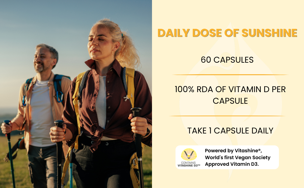 Nutrazee Vegan Vitamin D3 Supplement For Men & Women, 60 Capsules