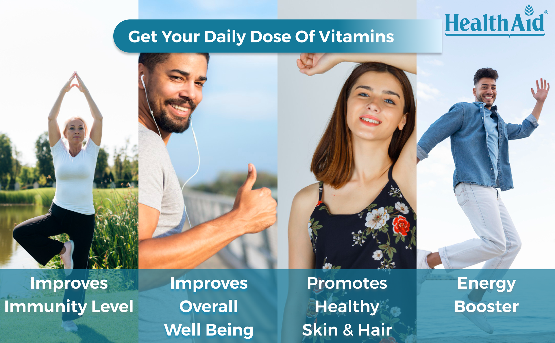 HealthAid Veg B-Complex Tablets with B1, B2, B3, B5, B6, B7 & B12 | Complete Vitamin B Complex Supplement for Energy, Metabolism & Nervous System Support | 60 Vegan Tablets for Men & Women