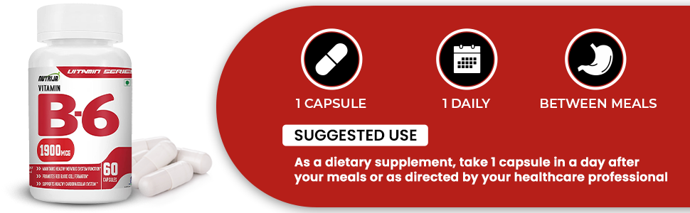 Nutrija Vitamin B6 (60 Capsules)