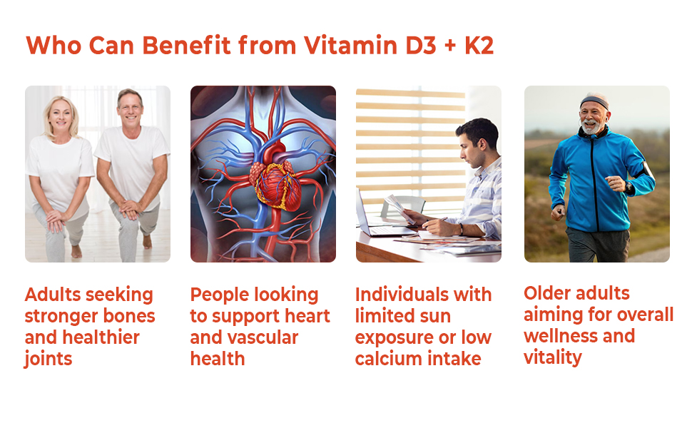Umanac Plus Vitamin D3 + K2 (MK-7) 120 Tablets | Supports Bone Strength, Calcium Absorption, Joint Health & Immunity | Daily Health Supplement