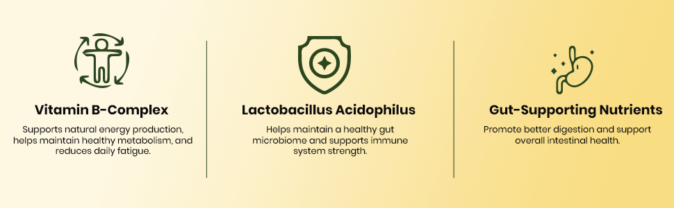Free On Vitamin B Complex & Lactobacillus Effervescent Tablets, 40 Tablets