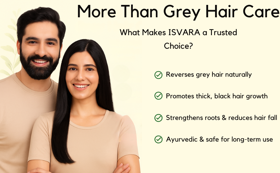 Anti Grey Hair Supplement - Supports Healthy Hairs Growth, Root Strength Supplements with Palash, Amla & Butea for Hair regrowth, Improves Texture 250g
