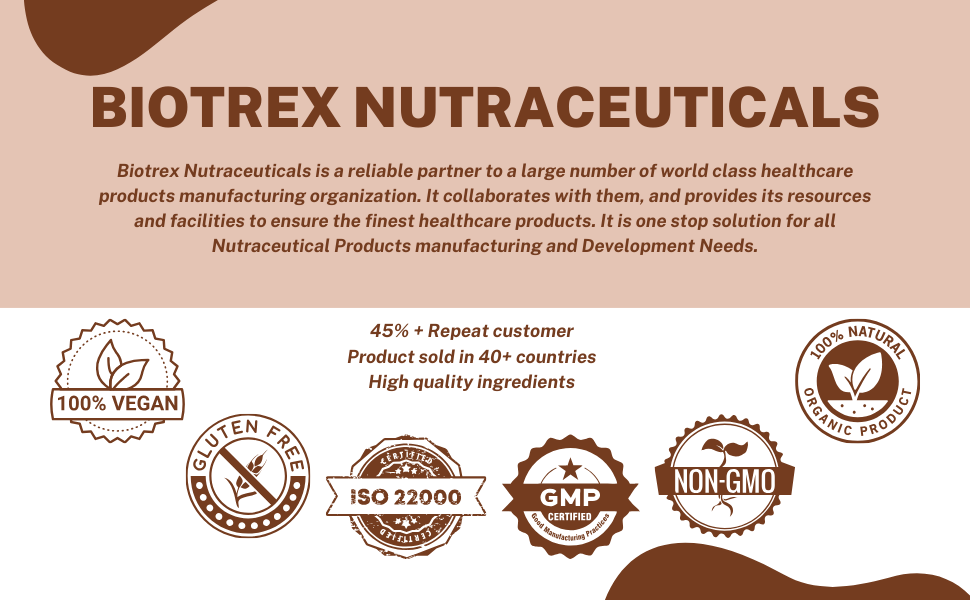 Biotrex Nutraceuticals Chelated Magnesium Complex, Magnesium Riched Source From Glycinate, Oxide & Citrate, Supports Bone, Muscle & Nerves Health - 120 Vegetarian Tablets