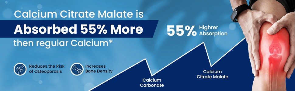 The Old Natural Calmag-Z Calcium Magnesium Zinc Tablets with Vitamin D3 & K2 MK7, Calcium Citrate Malate for Bone Health, Joint Support, Muscle Strength & Immunity - 60 Veg Tablets
