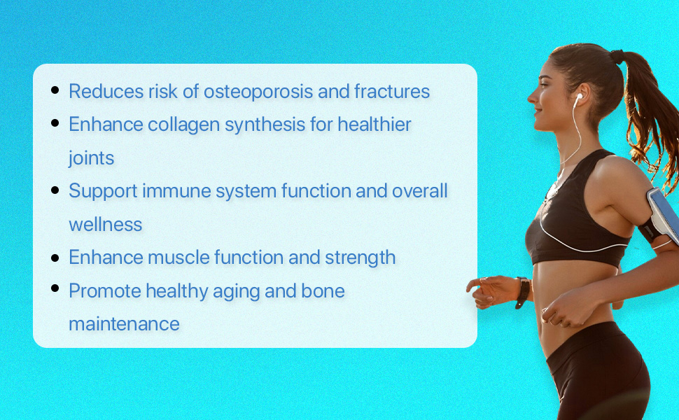 4UWell Bone Plus Capsules 500mg | Bone Health & Joint Support Supplement | Improves Mobility, Strength & Flexibility | Calcium Formula for Bones, Muscles & Joints | 60 Capsules