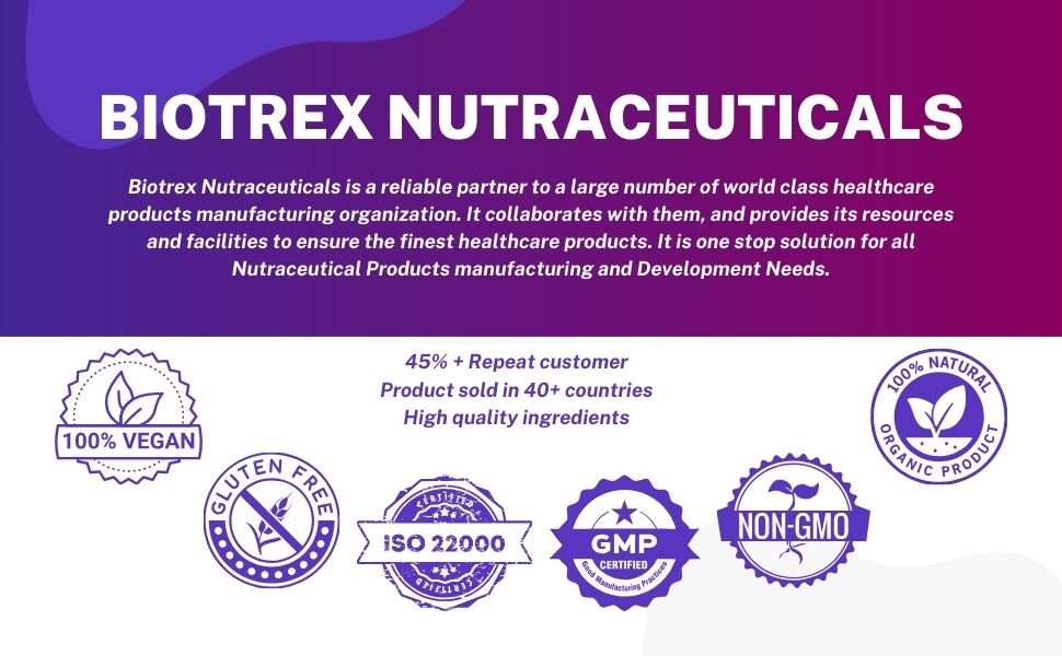 Biotrex Nutraceuticals Trio Magnesium Complex Enriched With Magnesium L- Threonate, Aquamin Citrate & Magnesium Glycinate, Highly Bioavailable Forms of Magnesium, Supports Healthy Nerve & Brain Health, Supports Healthy Sleep - 60 Veg Capsules