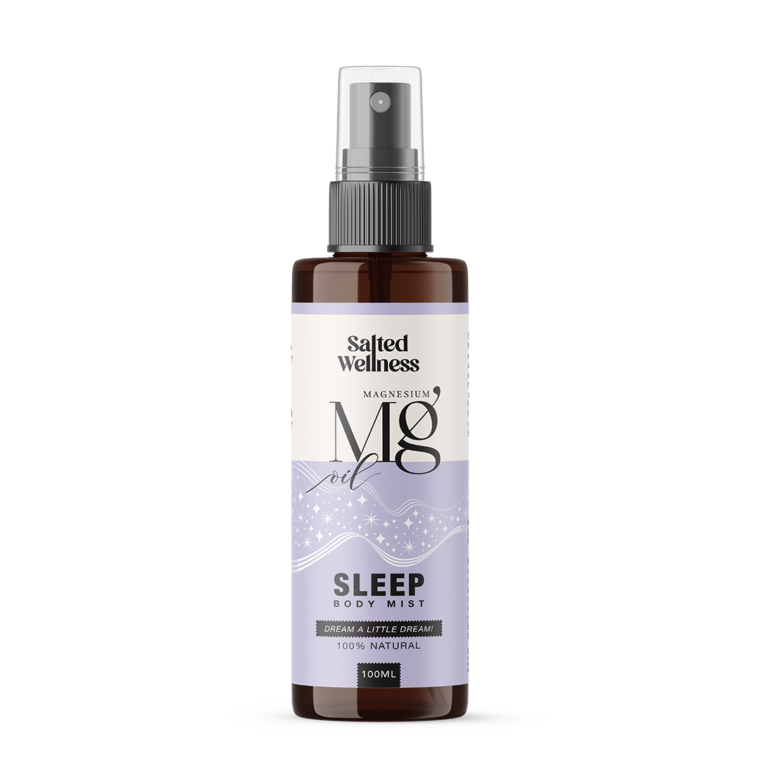 Salted Wellness Magnesium Spray for Sleep | Magnesium Chloride Oil Spray for Better Sleep & Muscle Relaxation | Night Use, Fast Absorbing | 100ml
