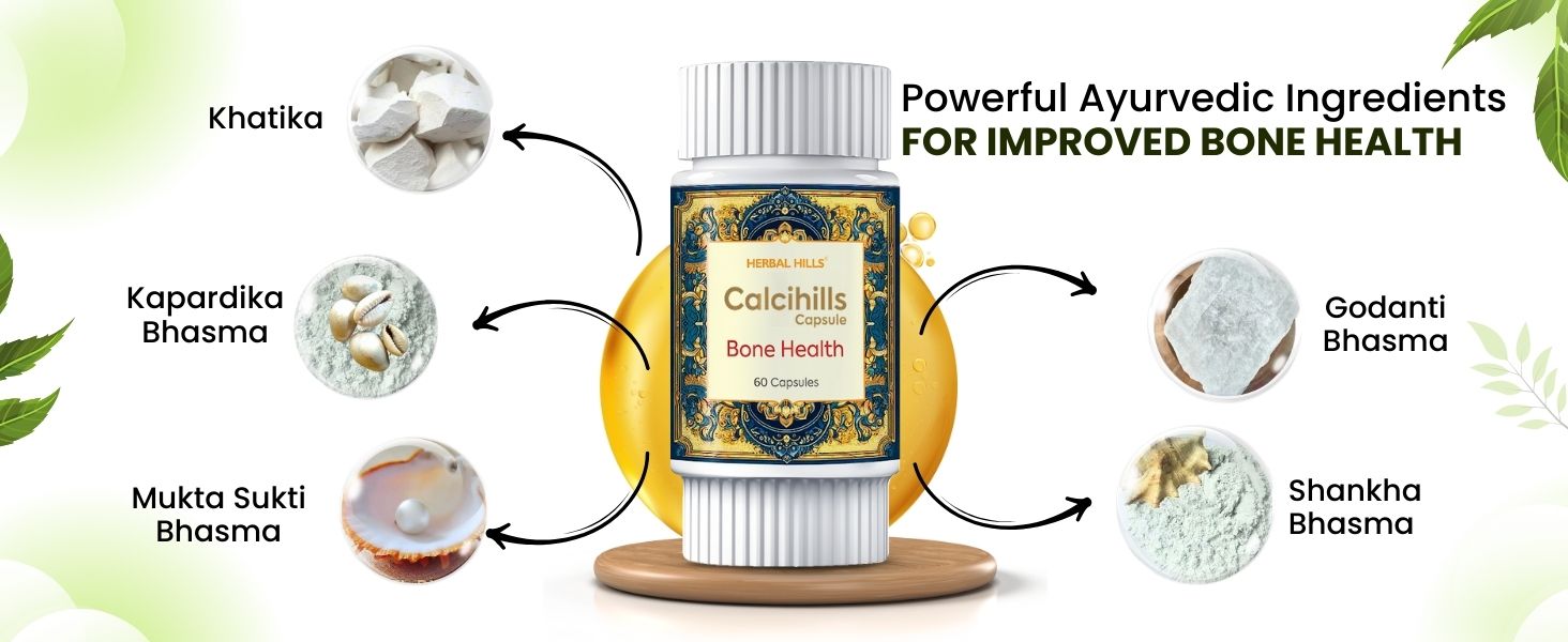 Herbal Hills Calcihills Bone Health (60 Capsule (Pack of 1))