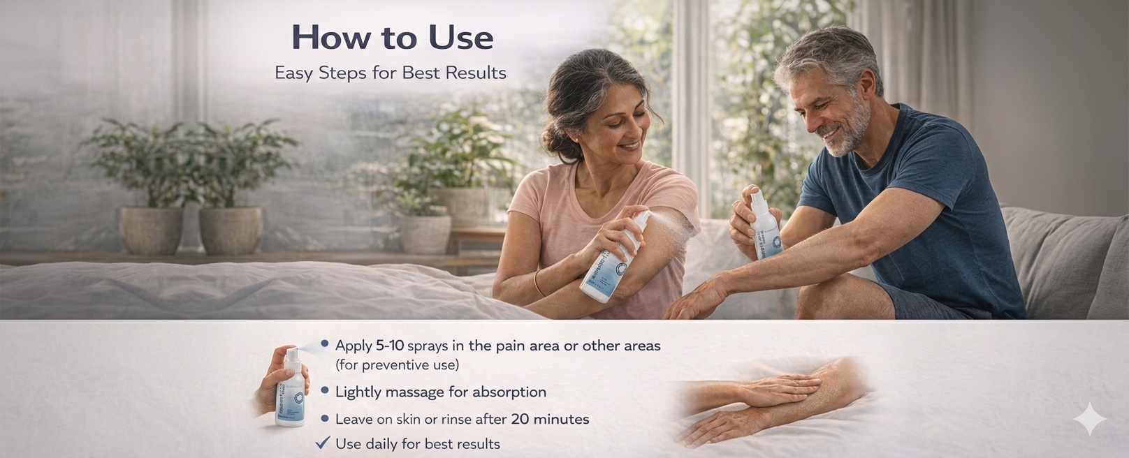 ULTIMA Advanced Magnesium oil with MSM | Double Action Fast Absorbing Pain Relief Oil for Gym, Sports & Leg Cramps I Helps Knee Pain, Back Stiffness, Cramps & Post Workout Recovery | Improves Relaxation and Mobility I Topical Spray | 100 ml