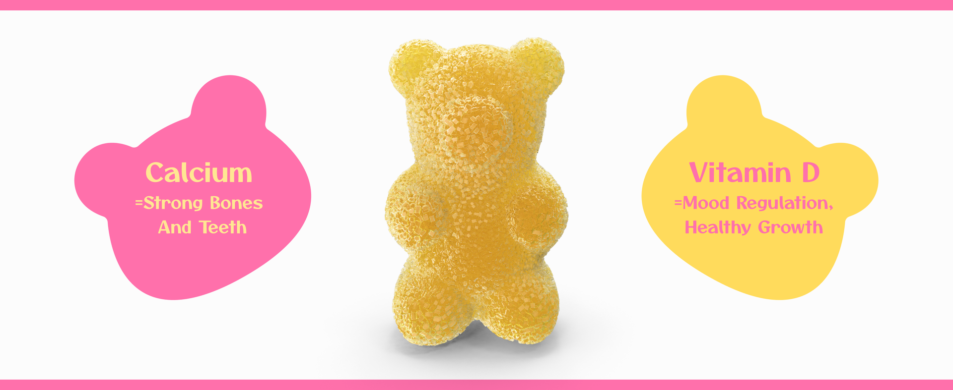 Kids Calcium & Vitamin D Gummy 2 pack| 60 X 2Gummies | For Healthy Bones, Stronger Teeth, and Growth | Delicious Mango & Strawberry Flavor | Certified Vegan by the Vegan Society of UK