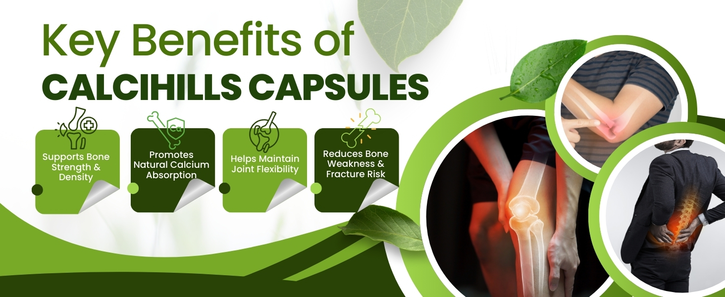 Herbal Hills Calcihills Bone Health 500 Capsule Pack of 1