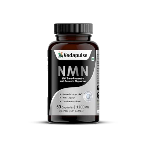 NMN Supplement with Trans-Resveratrol & Quercetin Phytosome – 60 Capsules
