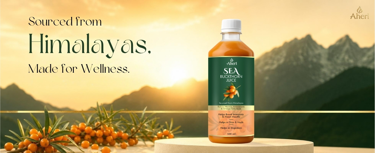 Sea Buckthorn Juice 500ml (Pack of 2) | No Added Sugar or Colour