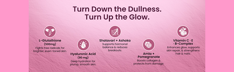 AYU Gluta Glow - Hormonal Acne & PCOS Skin Care Effervescent Tablets (15s)
