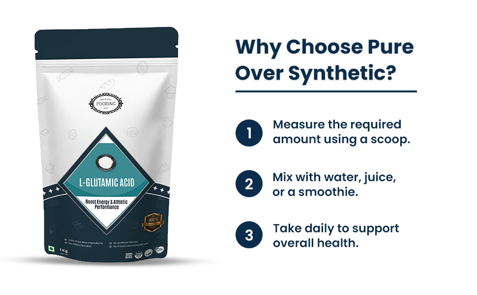 100% Pure L-Glutamic Acid Powder – 250 Grams | Premium Food Grade Amino Acid | No Additives, No Fillers, Unflavored | Ideal for Culinary, Seasoning, Fermentation & Food Applications