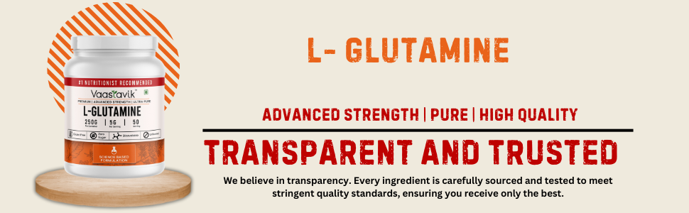 L Glutamine Powder Unflavoured, 250 gm