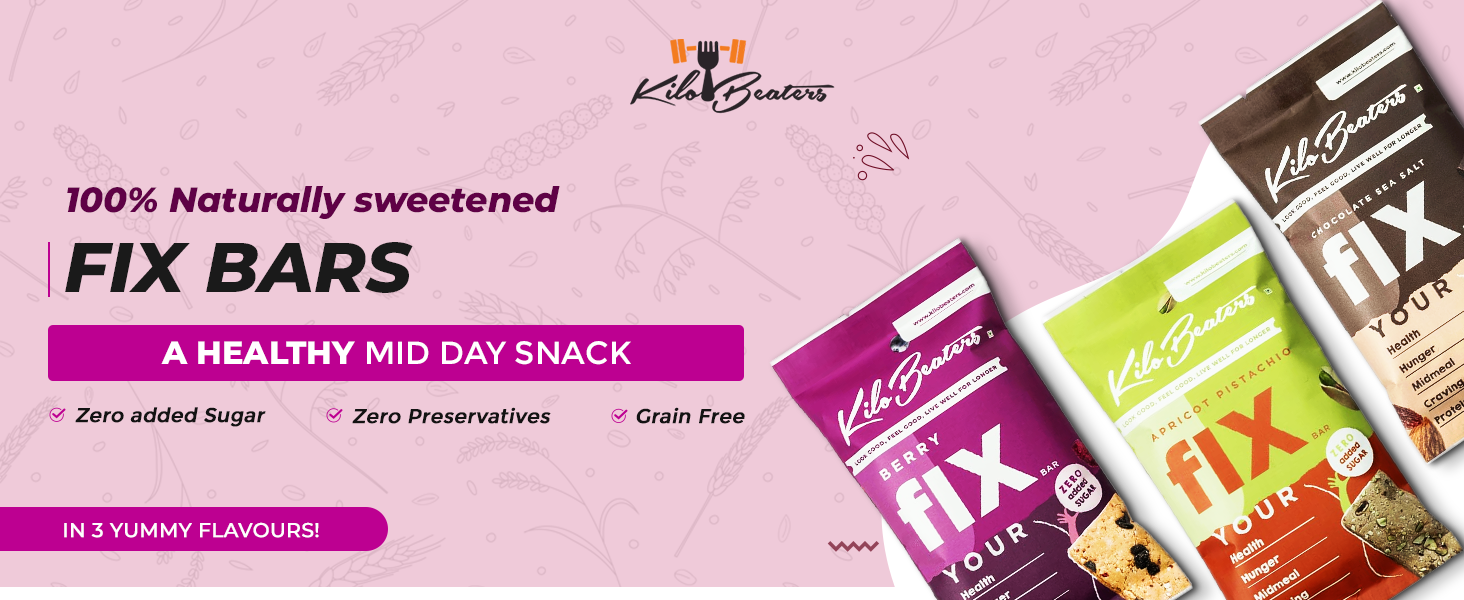 Kilobeaters Chocolate Sea Salt Fix Bar, Sugar Free Protein Bar, No Added Sugar, No Preservatives, No Artificial Flavors, Date Sweetened Energy Bars, (Pack Of 20) X 60 G Each