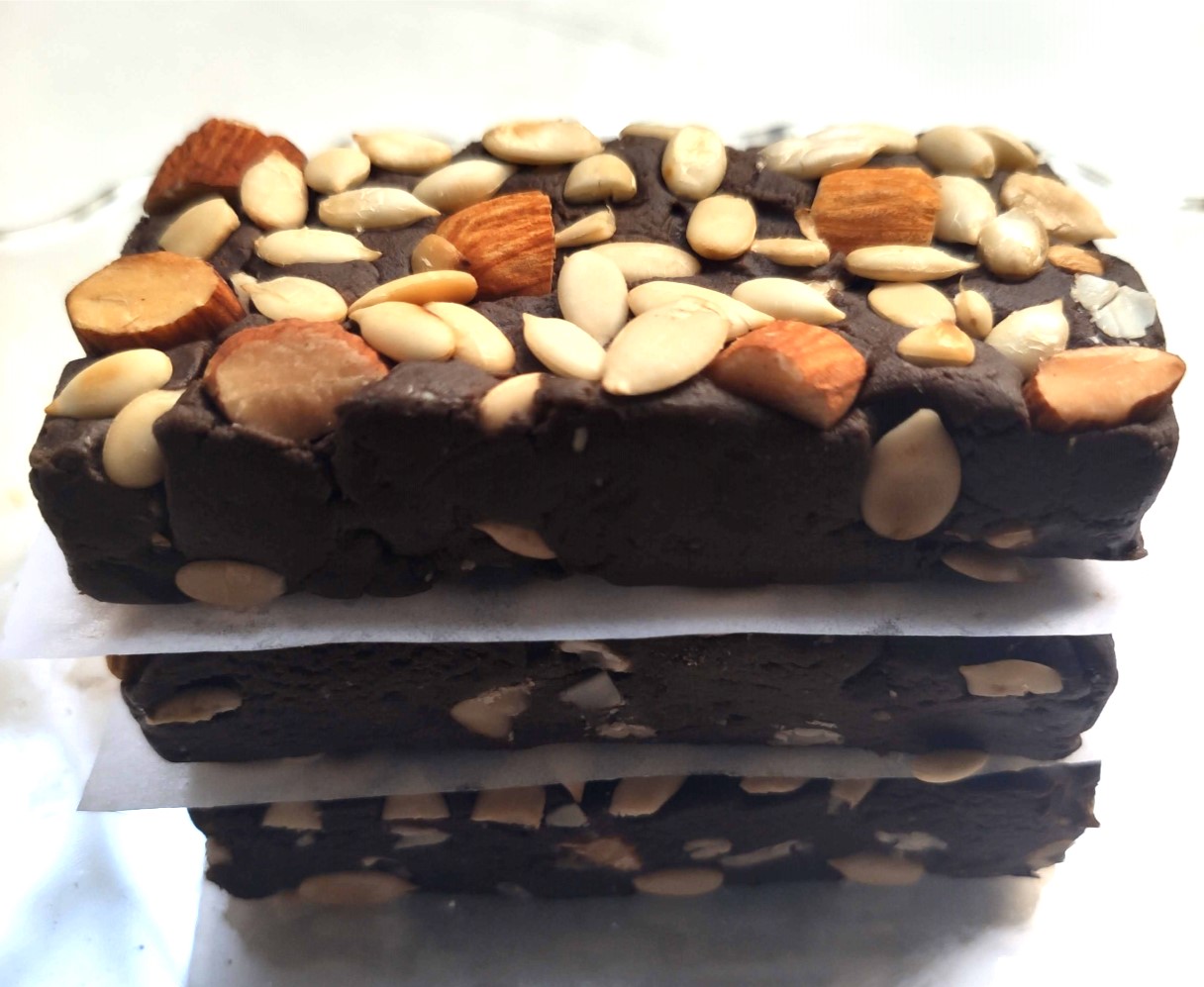 Vegan Cocoa Sugar-free Protein Bar with Almonds, Pea Proteins and Sunflower, 50g - Pack of 6