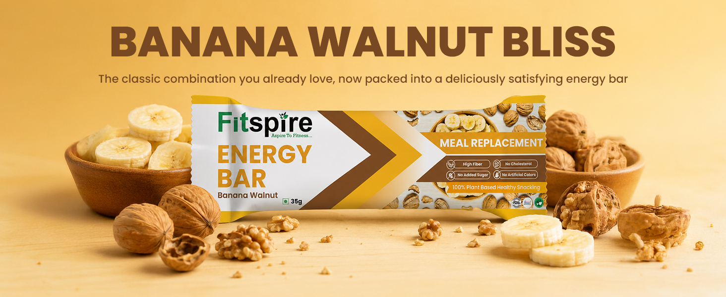 Fitspire Energy Bar Pack of 4 Mocha Hazelnut 35 g Each High Energy Snack with Nuts Seeds and Protein Gluten Free- Natural Energy Booster for On the Go Nutrition
