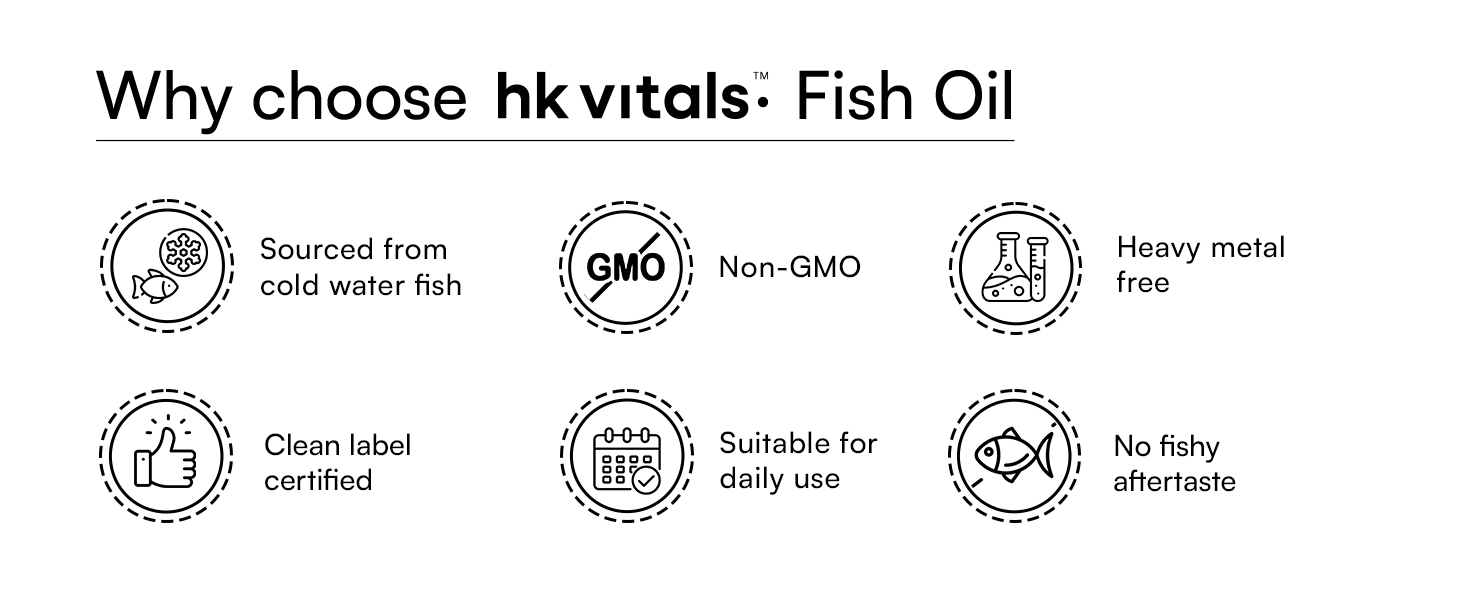 hk vitals Fish Oil & Multivitamin, 2 x 30 Tablets + Shaker 650ml
