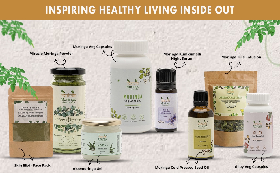 Daivik Moringa Miracle Moringa Powder, Dried leaf powder, Plant Based, Rich in Antioxidants, Superfood (120 grams)