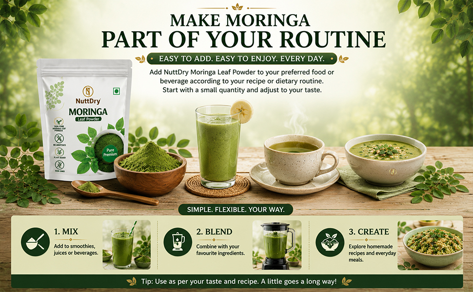 100% Pure Moringa Leaf Powder (200g)