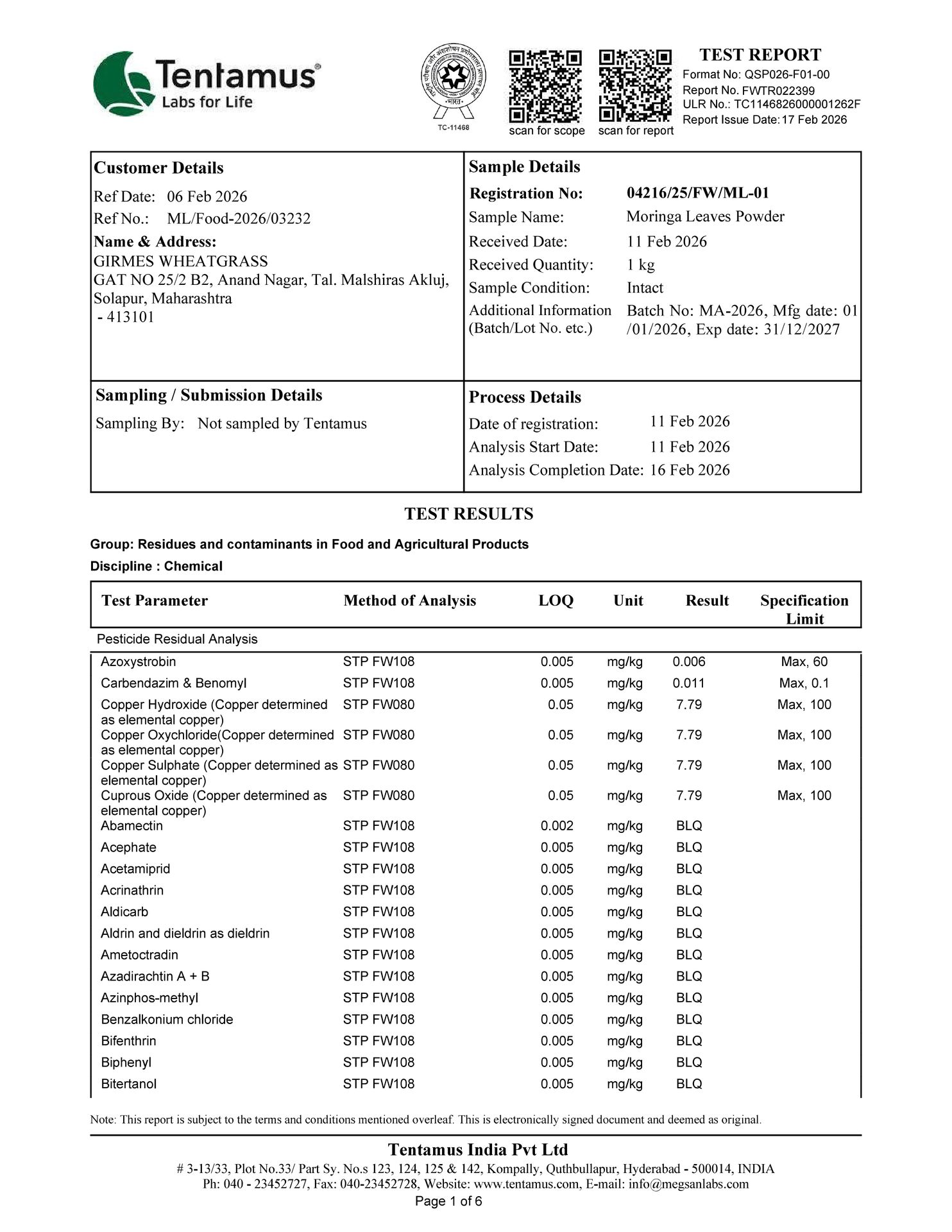 Moringa Leaf Powder 200g | Shade-Dried, Leaf-Only, Dust-Free | Boosts Immunity, Energy & Digestion | Drumstick Powder | Sourced from USDA Certified Organic Farms | FSSAI Certified