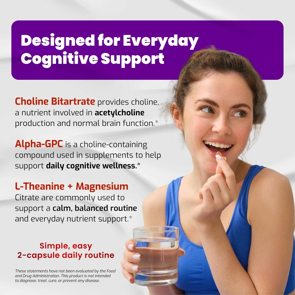 VEGATOT Choline Complex - Boost Focus & Brain Health