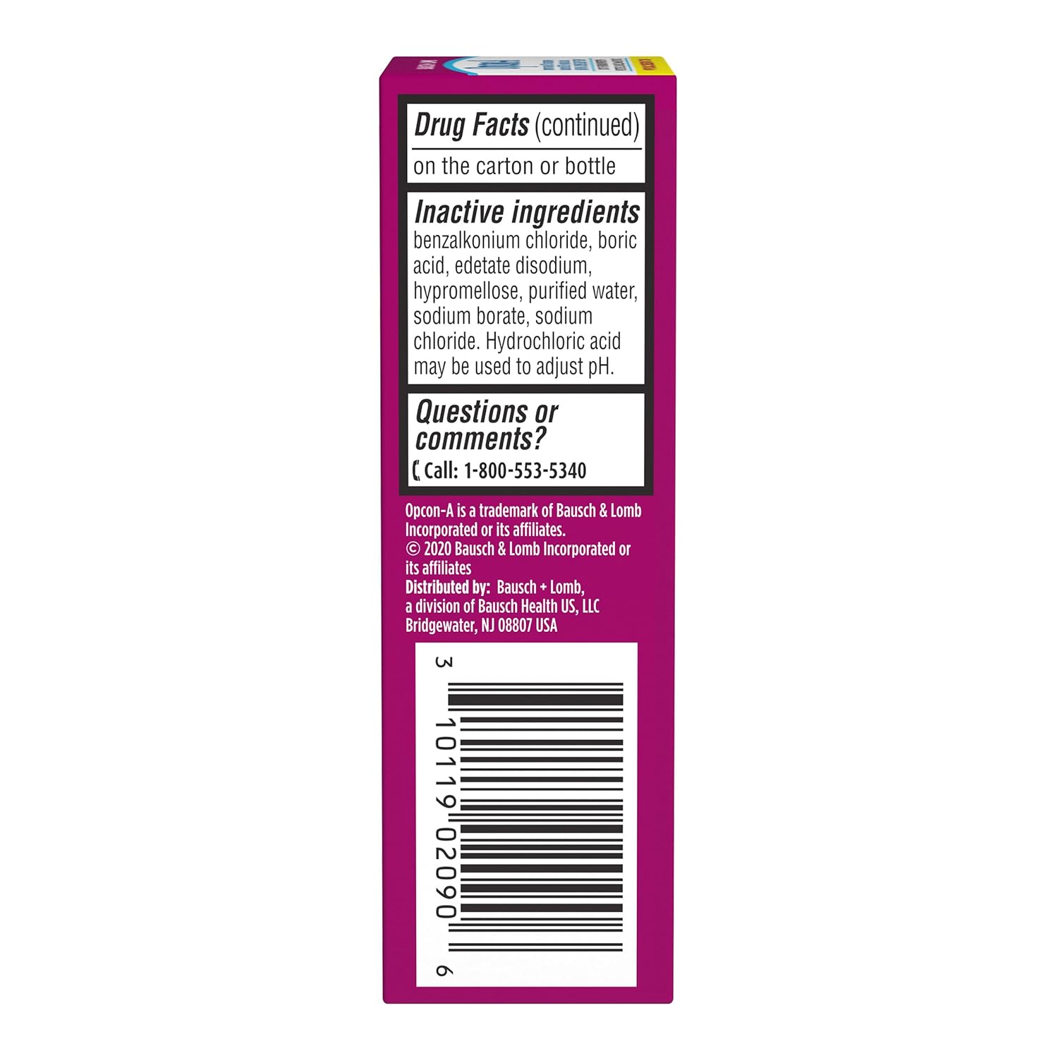 Opcon-A Allergy Eye Drops - Itch & Redness Relief