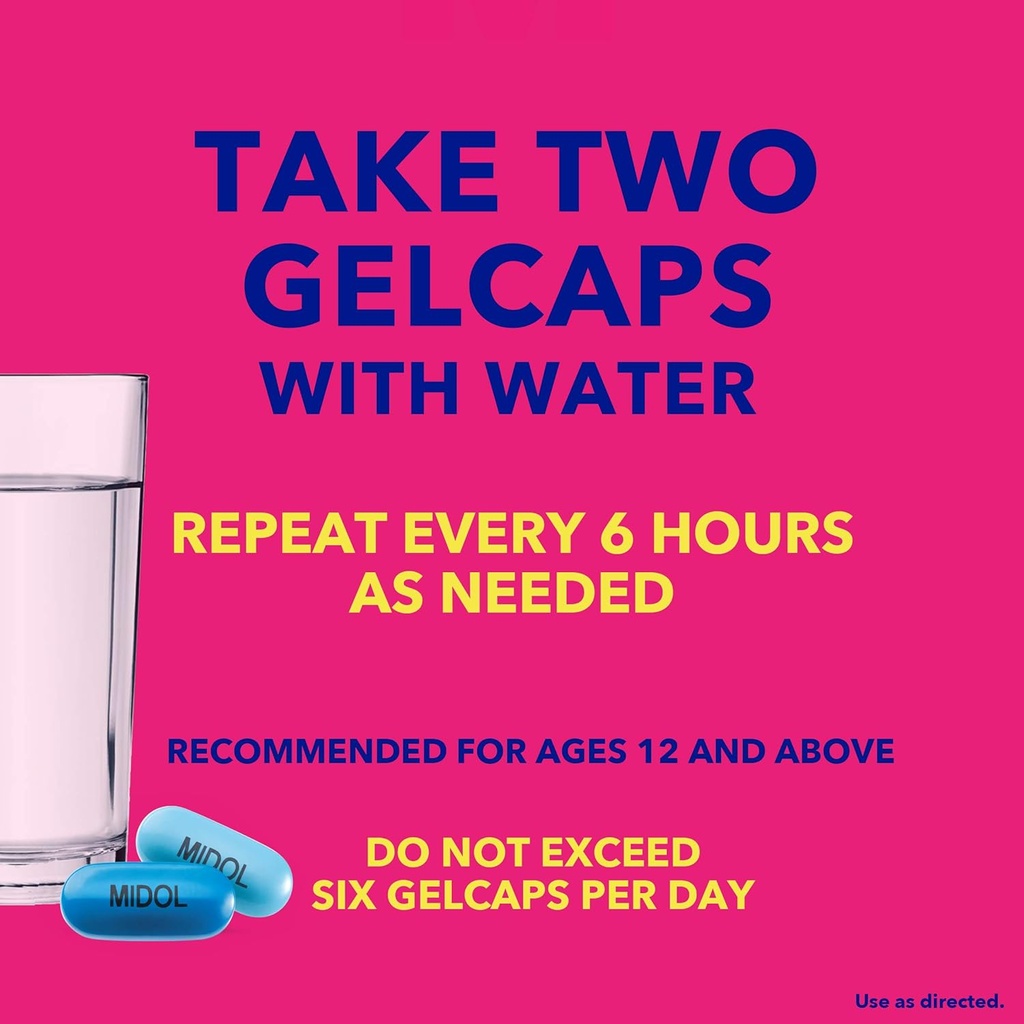 Midal Complete Midol Complete - Menstrual Pain Relief - 24 Gelcaps