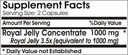 Royal Jelly Concentrate 1000mg // 100 Capsules // Pure // by PureControl Supplements 3