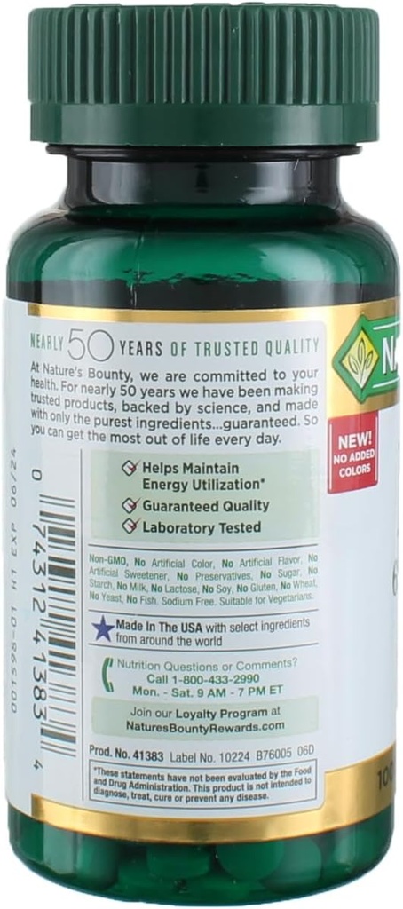 Nature's Bounty Iron 65 Mg. Ferrous Sulfate, 100-Count 4
