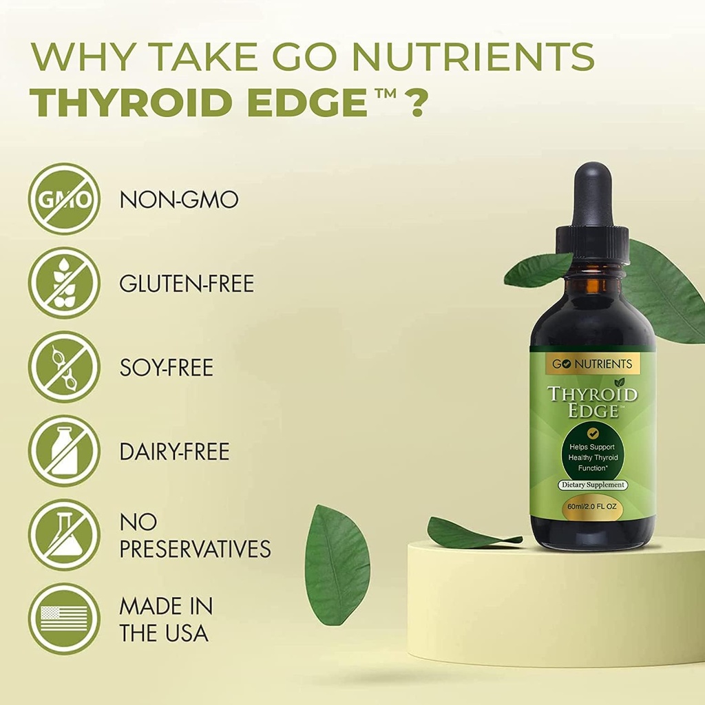 Go Nutrients Selenium 1 oz Liquid Drops, 60 mL - Supports Thyroid Function, Energy, and Metabolism 6
