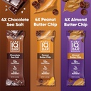 IQBAR Brain and Body Keto Protein Bars - 12 Count Chocolate Lovers Variety Low Carb, Vegan Bars & IQMIX Sugar Free Electrolyte Powder Packets - 8 Count Sampler Pack Keto Electrolytes with Lions Mane 4