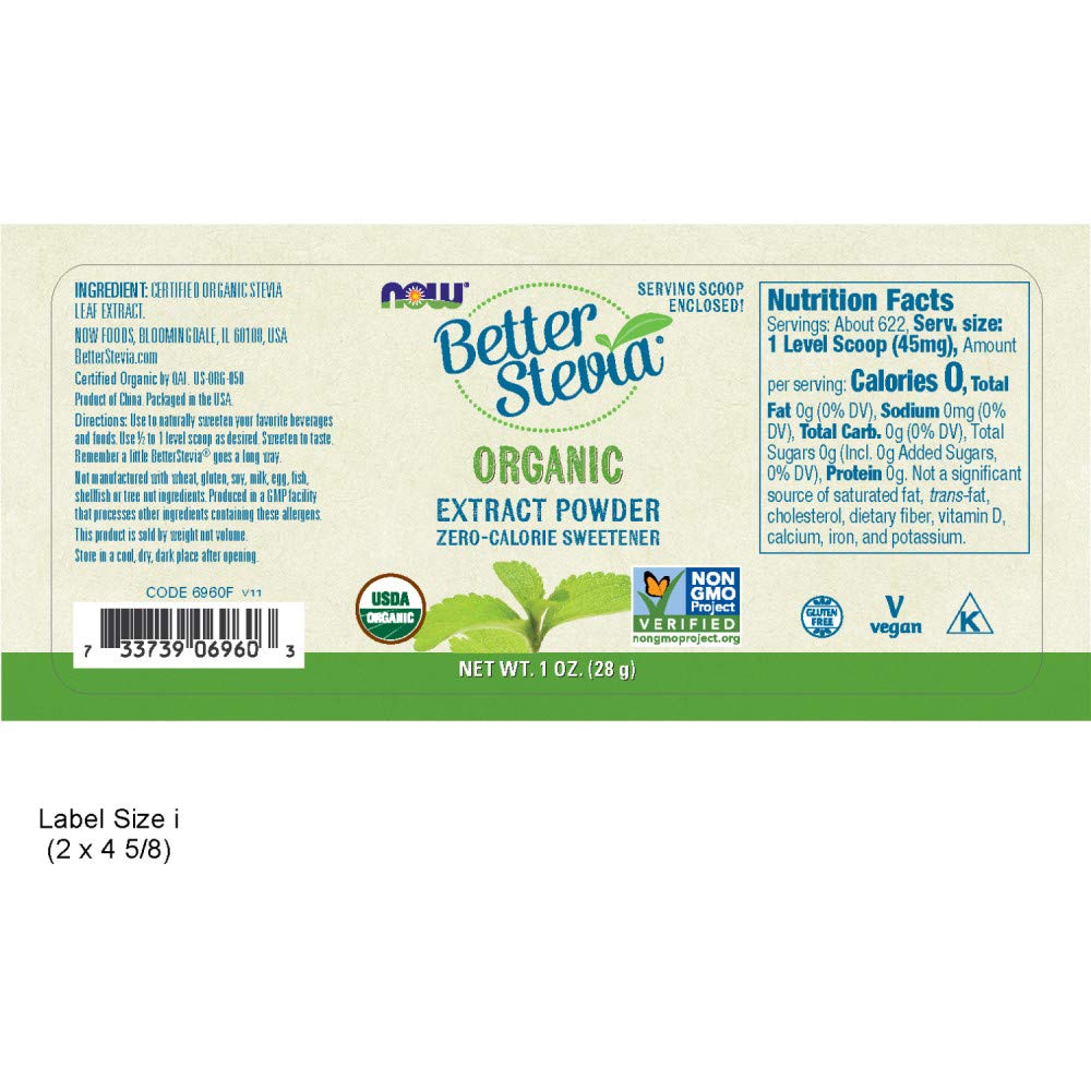 NOW Foods Better Stevia Extract Powder, 1 Ounce 3