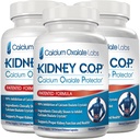KIDNEY C.O.P. Calcium Oxalate Protector 120 Capsules, Kidney Support for Calcium Oxalate Crystals, Helps Stops Recurrence of Stones, Stronger Than Chanca Piedra Stone Breaker Supplements, 3 Pack 2