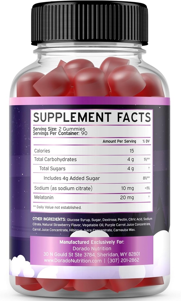 Keto ACV Gummies (60 Count) Advanced Weight Loss Formula and Melatonin Gummies (180 Count) - Quick Dissolve Melatonin Gummy for Adults with High Potency - Non GMO, Vegan Supplement & Made in USA 6